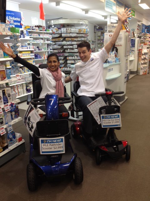 Rachel and Ross, from Rachel Mulley's Chemmart Pharmacy, Raymond Terrace